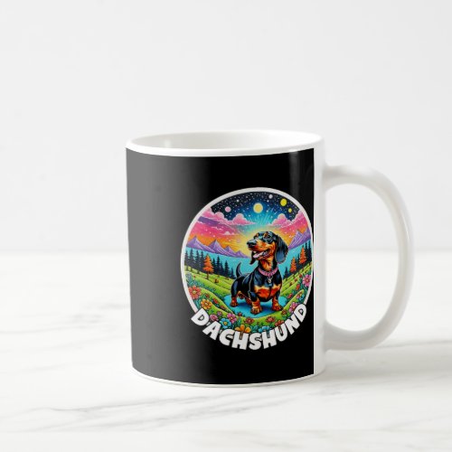 Colorful Canines _ Dachshund  Coffee Mug