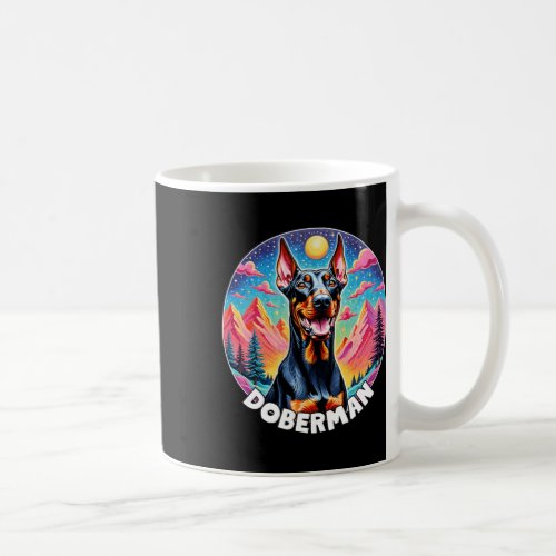 Colorful Canines _ Doberman  Coffee Mug