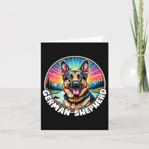 Colorful Canines _ German Shepherd  Card