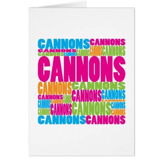 Colorful Cannons Cards (Front)