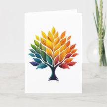 Colorful Canopy Greetings Card