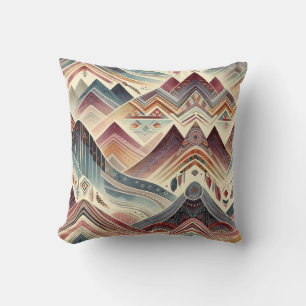 Colorful Canyons Throw Pillow