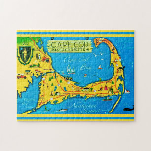 Colorful Cape Cod 11x14 Jigsaw Puzzle