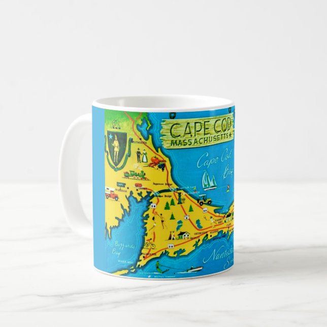 Colorful Cape Cod Mug (Front Left)
