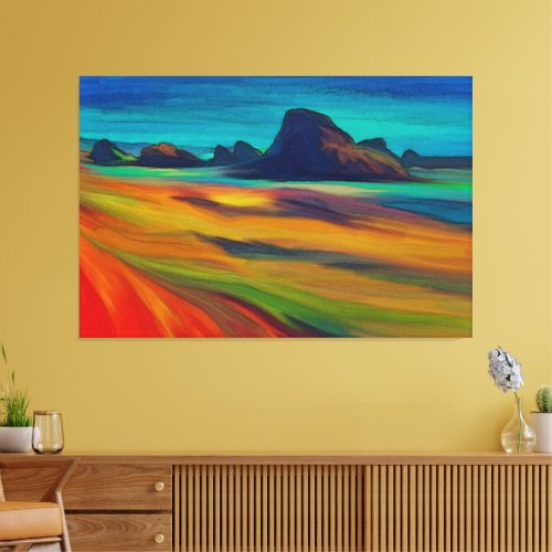 Colorful Cape Sebastian Oregon Coast Canvas Print