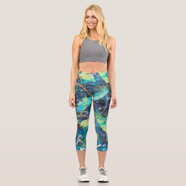 Colorful Capri Leggings (Front)