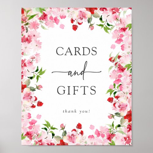 Colorful Cards and Gifts Poster