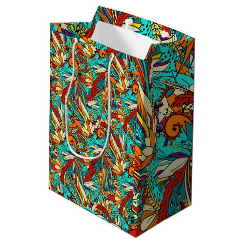 Colorful caribbean Edition  Packpapier Blatt Mittl Medium Gift Bag
