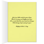 Colorful Carnation Flowers Greeting Card (Inside (Right))