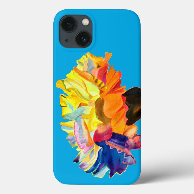 Colorful carnation watercolor flower Case-Mate iPhone case (Back)
