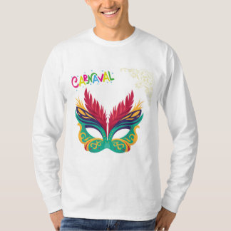 Colorful Carnival Mask – Festive Mardi Gras Design T-Shirt