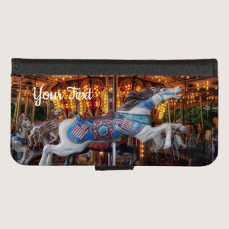 Colorful Carousel Horse and Merry Go Round iPhone 8/7 Wallet Case