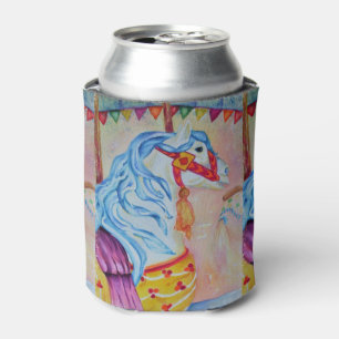 COLORFUL CAROUSEL HORSE PARTY CAN COOLER