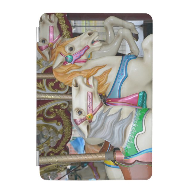 Colorful carousel horses iPad mini cover (Front)