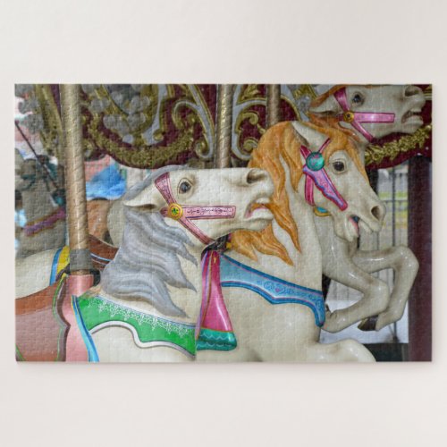 Colorful carousel horses jigsaw puzzle