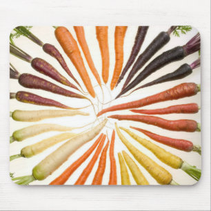 Colorful Carrots Mouse Pad
