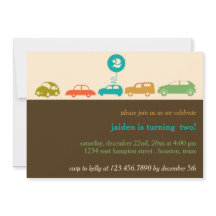 Colorful Cars Birthday Party