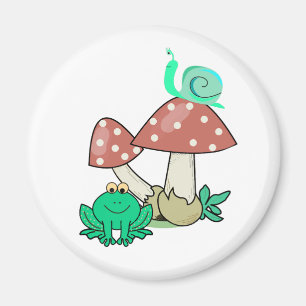 Colorful cartoon art magnet