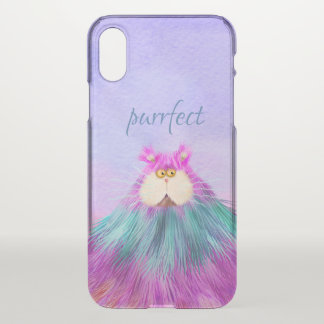 Colorful Cartoon Cat iPhone X Case