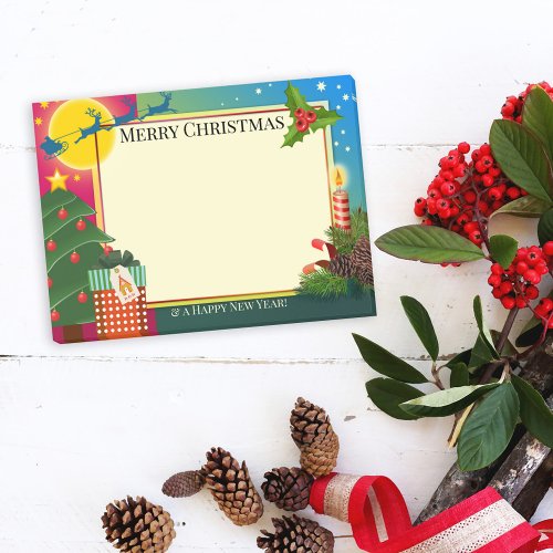 Colorful Cartoon Christmas Post It Notes