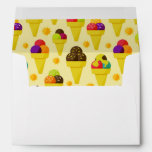 Colorful Cartoon Ice Cream Cones Envelope