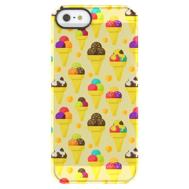 Colorful Cartoon Ice Cream Cones Uncommon iPhone Case (Back)
