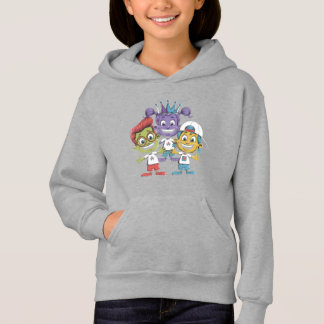 Colorful Cartoon Kids with Playful Expressions Hoodie