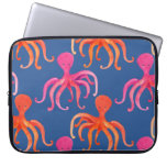 Colorful Cartoon Octopus Watercolor Pattern Laptop Sleeve