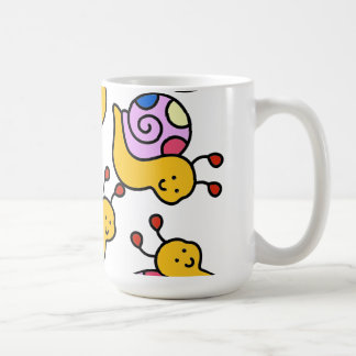 Colorful Cartoon Snail Pattern Coffee Mug