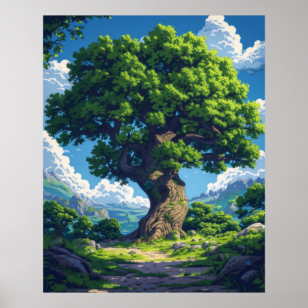 Colorful Cartoon Style Illustration Poster - High (Front)