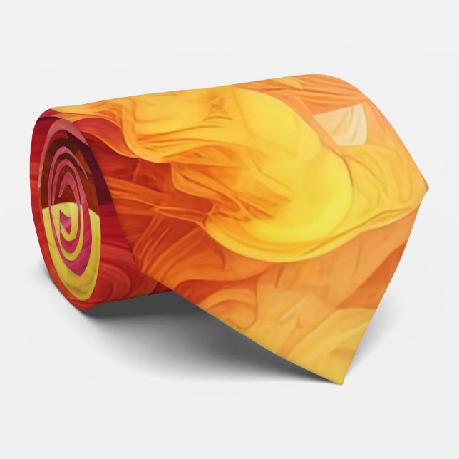 Colorful Cascade Neck Tie (Rolled)