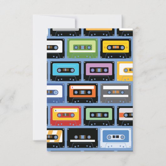 Colorful Cassette Tape Pattern (Front)