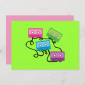 Colorful Cassette Tapes (Front/Back)