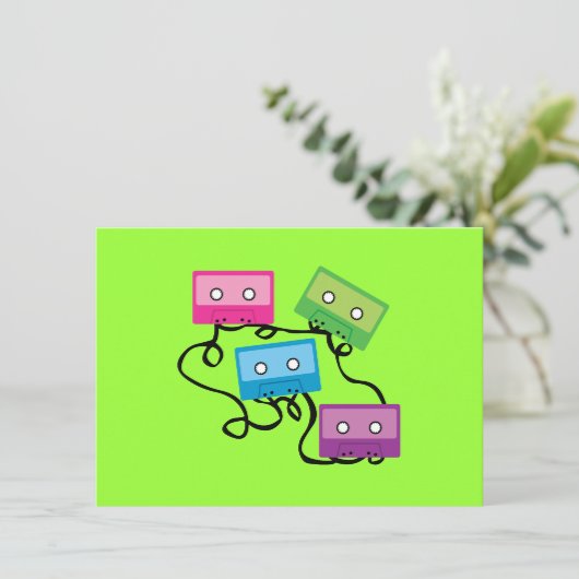 Colorful Cassette Tapes (Standing Front)