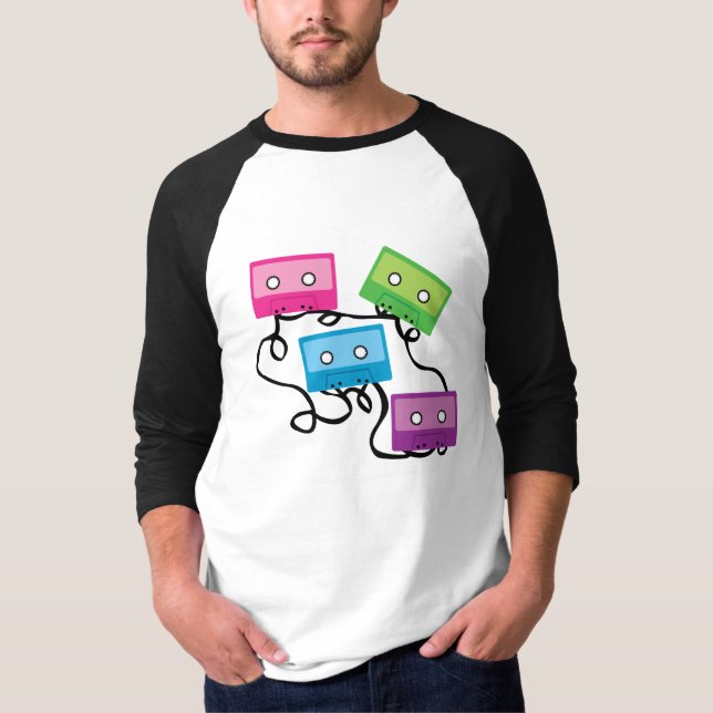 Colorful Cassette Tapes T-Shirt (Front)