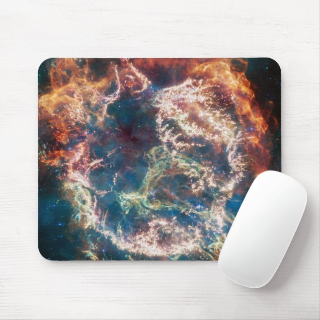 Colorful Cassiopeia A | Supernova | JWST Mouse Pad (With Mouse)