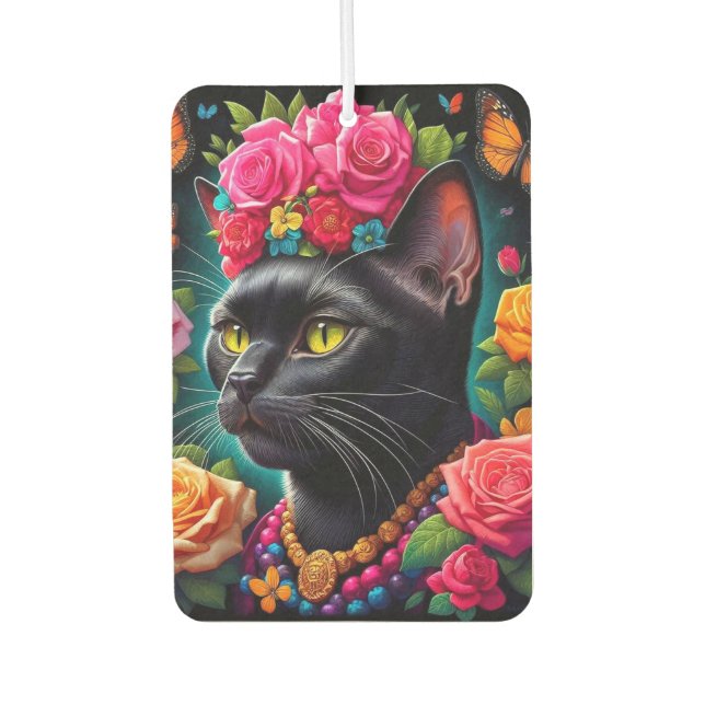 Colorful cat air freshener! freshener (Front)