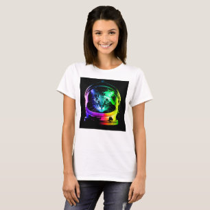 Colorful cat astronaut T-Shirt