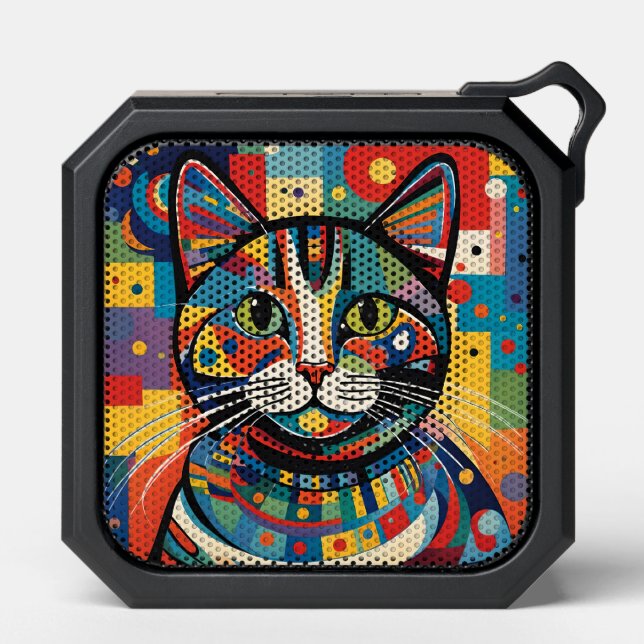 Colorful cat bluetooth speaker (Front)