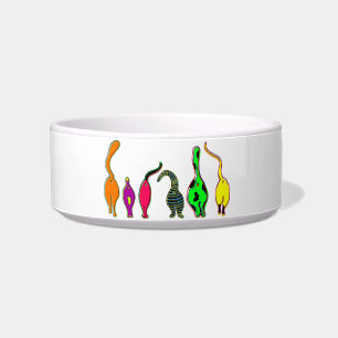 Colorful Cat Butts Bowl