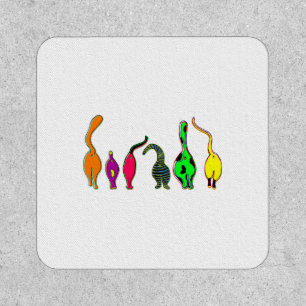 Colorful Cat Butts Patch