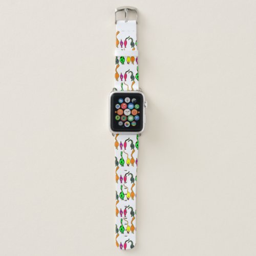 Colorful Cat Butts Pattern Apple Watch Band