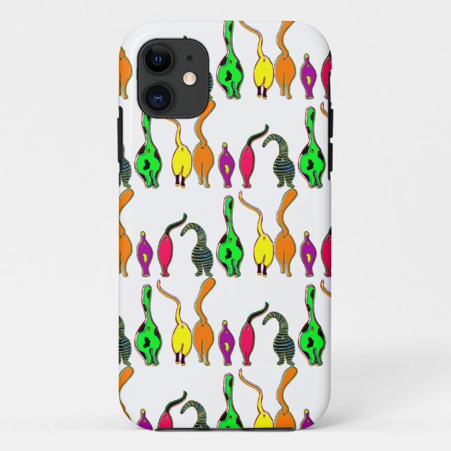 Colorful Cat Butts Pattern Case-Mate iPhone Case (Back)