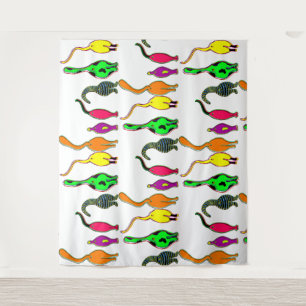 Colorful Cat Butts Pattern Tapestry