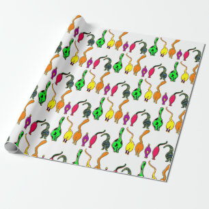 Colorful Cat Butts Pattern Wrapping Paper