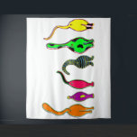 Colorful Cat Butts Tapestry<br><div class="desc">A drawing of six cats showing off their cute butts done in the 1960s pop art style.</div>