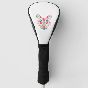 Colorful Cat Color Animal Golf Head Cover