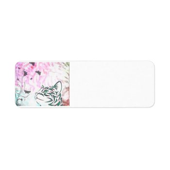 Colorful Cat Label by Iggys_World at Zazzle