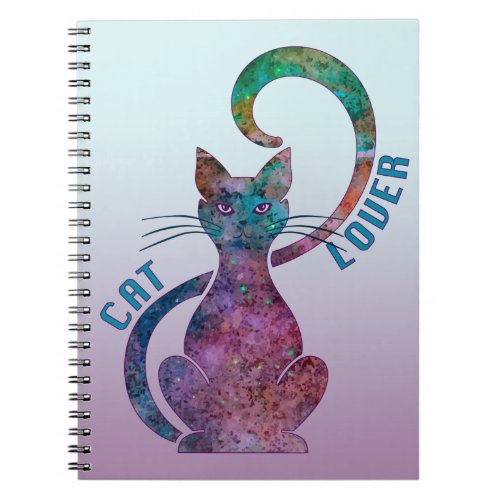 Colorful Cat Lover Notebook