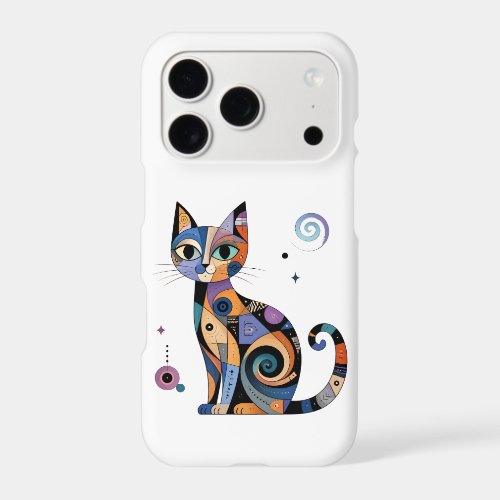 Colorful Cat Lover Vintage Cat Phone Case
